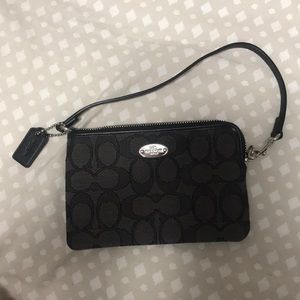Black Coach wristlet